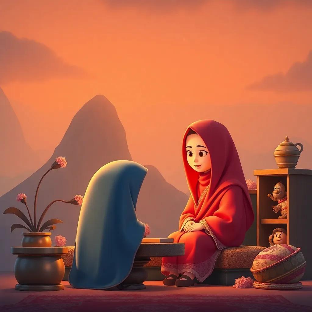 عصفور ذهبى يخاف من طائر كبير يقترب منه في الغابة، تظليل دراماتيكي، الخلفية تعبر عن التوتر، طائر هائل الحجم، عالي الجودة، مشهد مثير للقلق