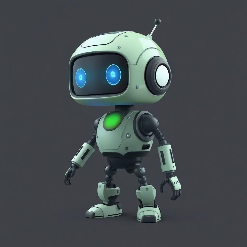 A small robot named 