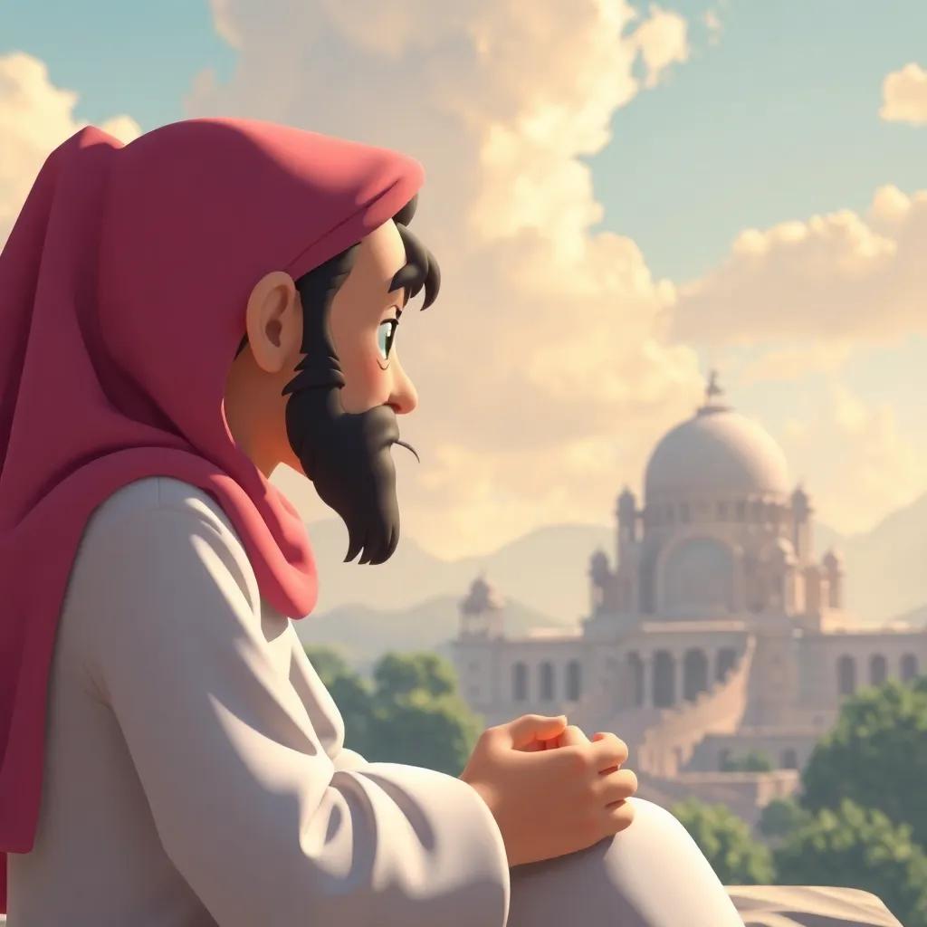 مكتبة قديمة، مملوءة بالكتب الملونة، معطف غامض ورائع، التفاصيل الدقيقة، جو غامض، ألوان زاهية، زاوية علوية، جودة عالية, فن رقمي