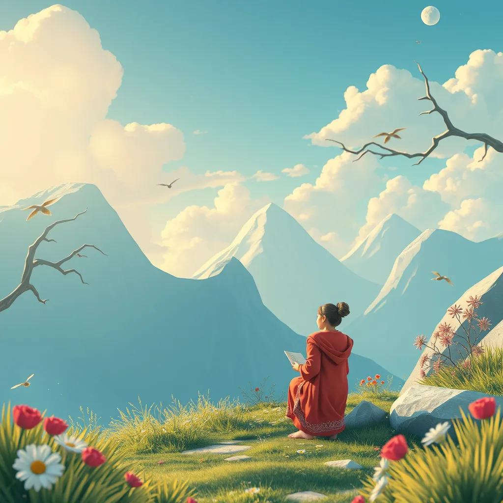 في قرية صغيرة تظهر فيها مدرسة قديمة، والأستاذ يشرح للطلاب في الصف، طلاب يجلسون بانتباه، مشاعر الفضول والسعادة على وجوههم، لوحة سوداء خلفهم، رسم رقمي، ألوان دافئة، جو ملهم، جودة عالية