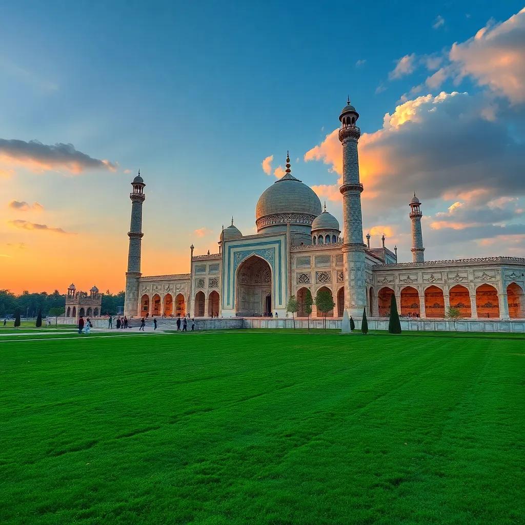 شاب عربي، أحمد، في الثلاثين من عمره، يرتدي بدلة أنيقة، يقف في مكتبه الحديث مع لوحة عمل، يبتسم ويرتدي نظارات، خلفه نوافذ كبيرة تظهر مدينة جميلة، ضوء نهاري ساطع، تصميم عصري، جودة عالية