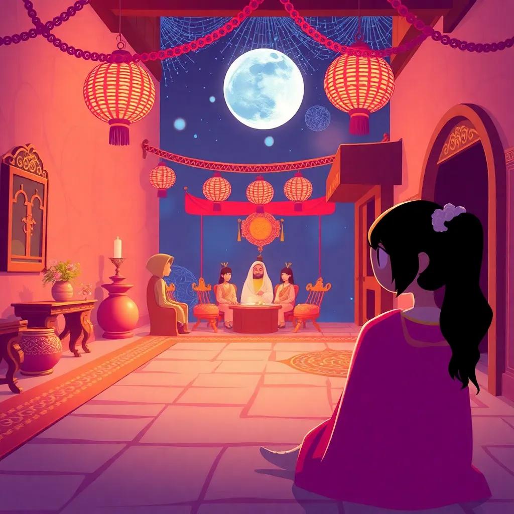 الأطفال، يتبادلون القصص مع بعضهم البعض، في جو من المرح، وابتسامات كبيرة، اللوحة الفنية رقم تسعة