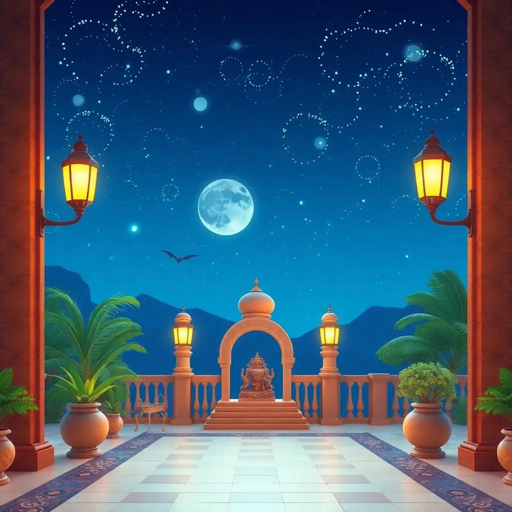 كوكب الزهرة، أطفال ينظرون إلى زهور جميلة، ألوان زاهية، خلفية مزهرة، جواً مليئاً بالفرح، نصف ضوء، رسومات جذابة وصافية