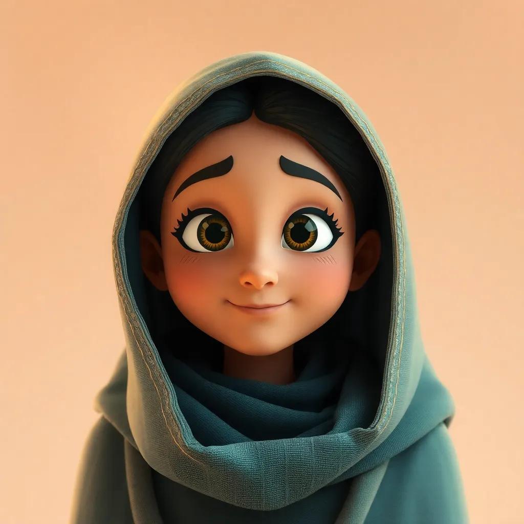 سمير، طفل عربي يقف مبتسمًا بعد انتهاء زيارته لدكتور زيد، يحمل صورة رسمها له، أجواء دافئة وملونة، تصميم رقمي، تفاصيل واضحة
