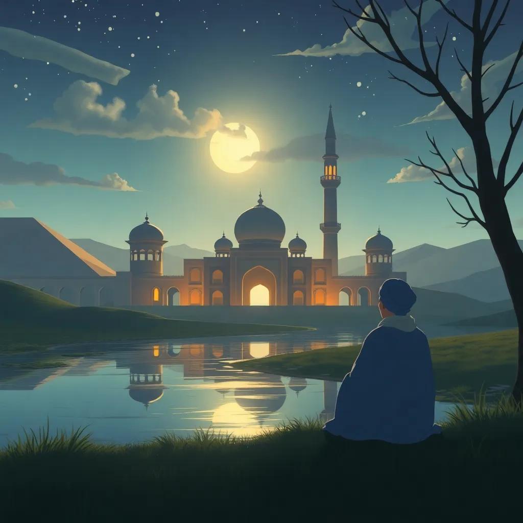 صقر الهوى، صقر جميل بريش ذهبي، في قمة جبل عالٍ مع سماء زرقاء وصافية، خلفية جبلية خضراء، فن رقمي، تفاصيل دقيقة، ألوان دافئة
