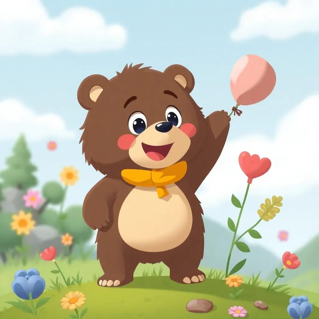 ألعاب ممتعة، أطفال يلعبون، ويمزحون، حول طاولة في "beary fun"، أجواء مرحة، رياضات ممتعة، تفاصيل دقيقة، مشهد مبهج
