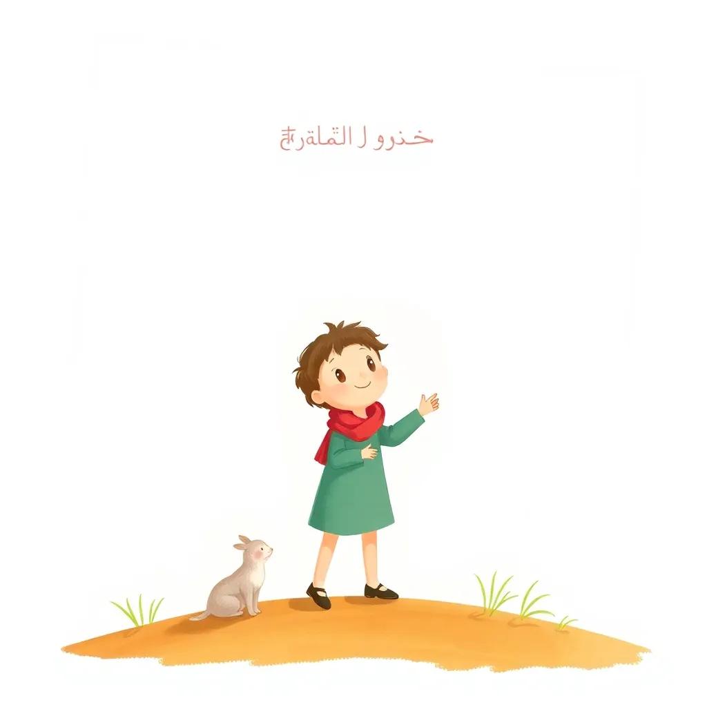 سلمان، طفل يحب الرسم، يجلس مع فيصل ويرسم أشكالًا ملونة في الدفتر، الأدوات الفنية حولهم، فن رقمي، أجواء إبداعية، تفاصيل دقيقة