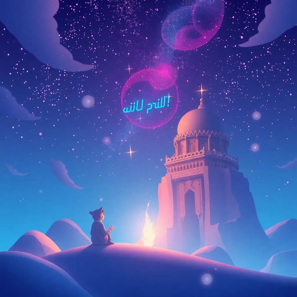 الخضر يقتل غلاماً صغيراً بمشهد صادم لموسى، تعابير الخوف والاستغراب على وجه موسى، الألوان قاتمة، جودة عالية