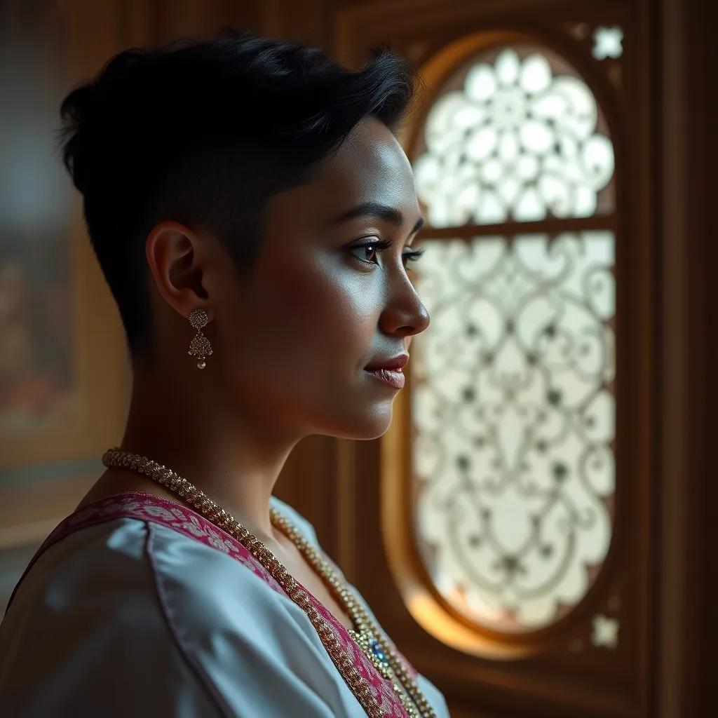 نور ساطع يأتي من السماء إلى غار حراء، صورة لجبريل، ملاك كريم مع أجنحة بيضاء ينظر برفق إلى محمد، مزيج من الألوان الزاهية، جو محيطي، فن جميل، جودة عالية