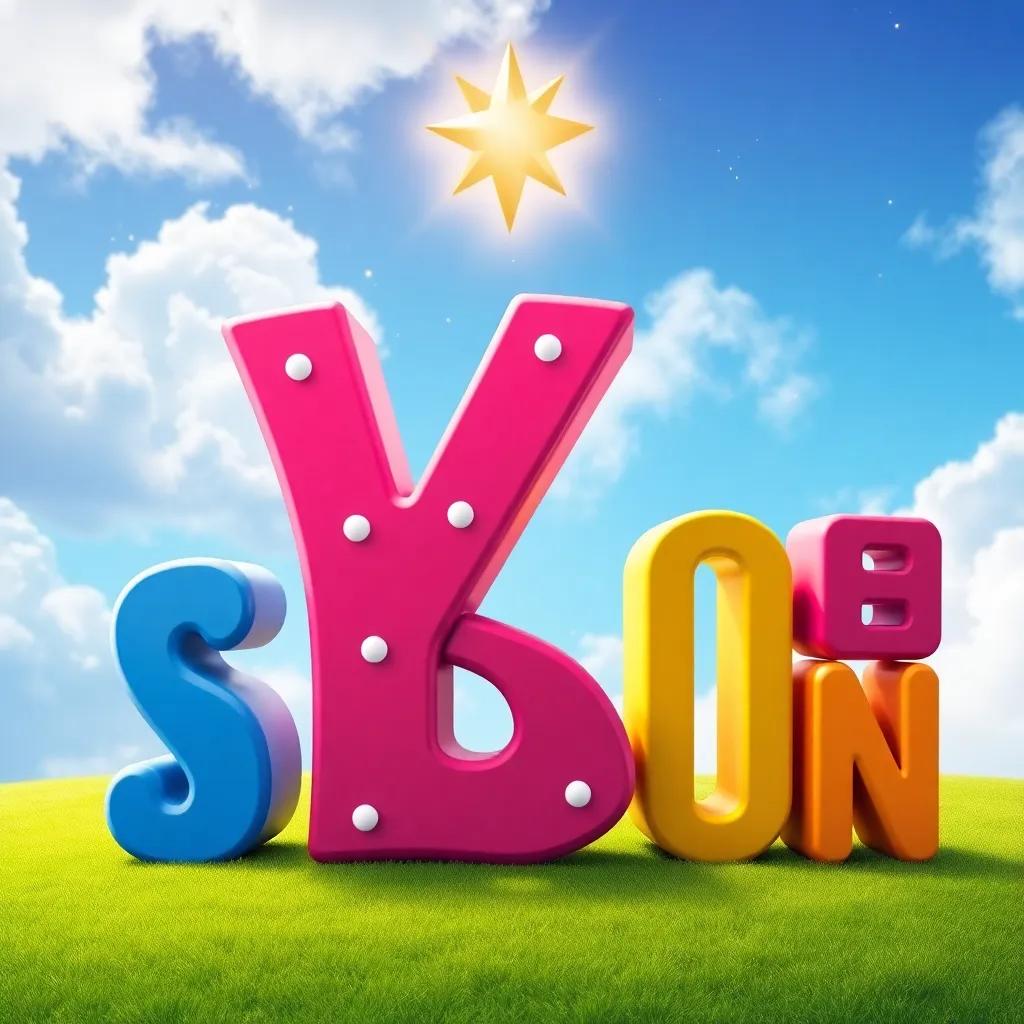 The letter 'ر', proudly leading a group of letters forming words, with a shining star effect above it, a magical sky backdrop, joyful theme, digital art, vibrant colors, high quality