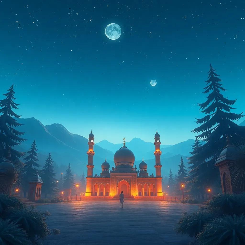 منظر نوح وهو يرفع يديه شكرًا لله عند نزول الفلك في الجبال، مع منظر جبلي جميل، والأشعة الشمسية تتسرب من بين السحب، مدهش، فنّ زيت، مثير للإعجاب، جودة عالية