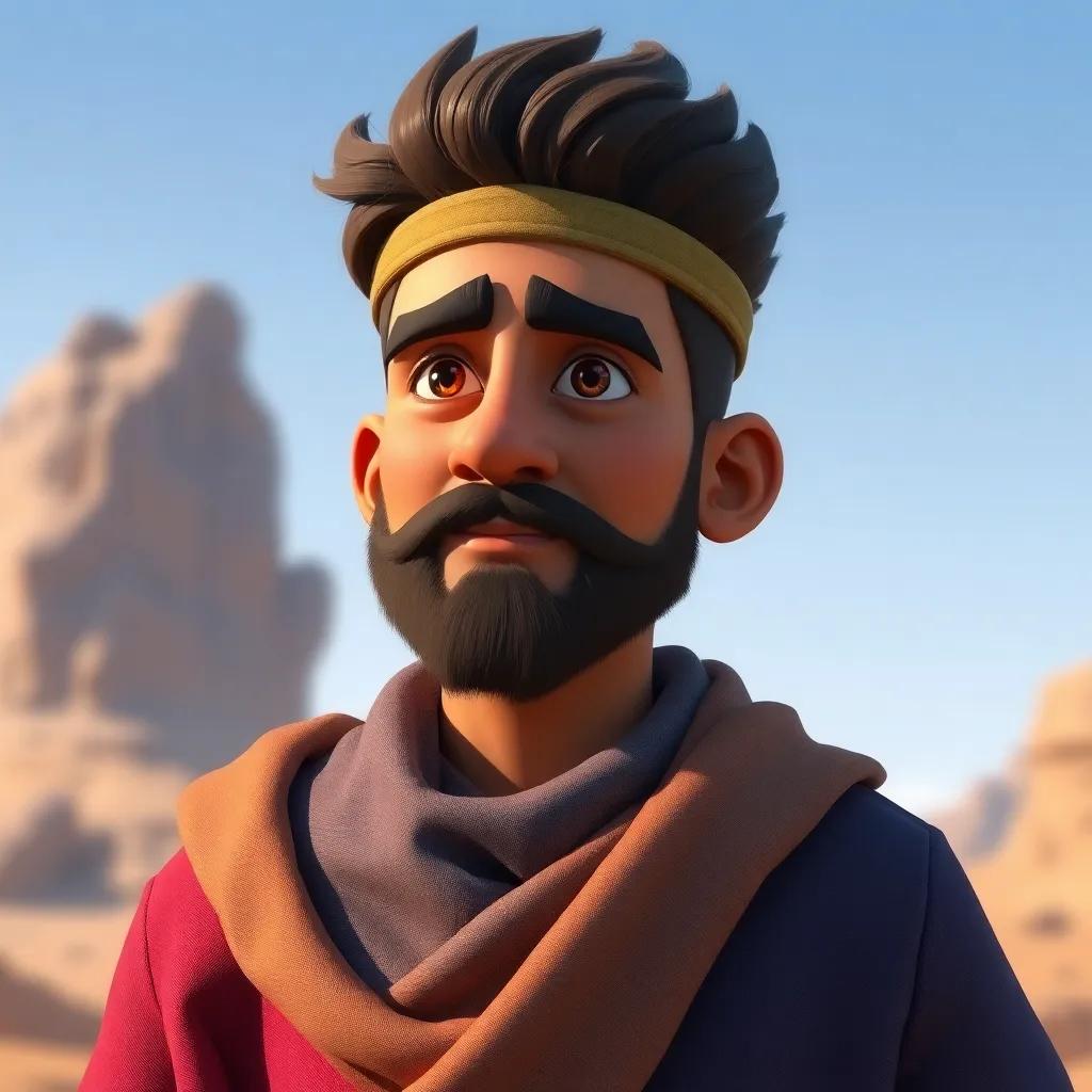 أربعة أصدقاء، ليلى، وعلي، وسامر، ودانا، يتطلعون إلى سماء الليل حيث يتلألأ القمر، معهم أجواء حزينة ولكن آملية، الفن الرقمي، ألوان دافئة، جو سحري
