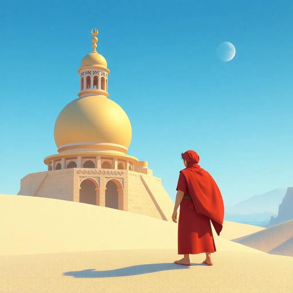 ماهر، ولد عربي صغير، يتأمل في كتابه عند غروب الشمس، الأشعة الحمراء تتسلل عبر الأشجار، مشهد ساحر، فن دافئ