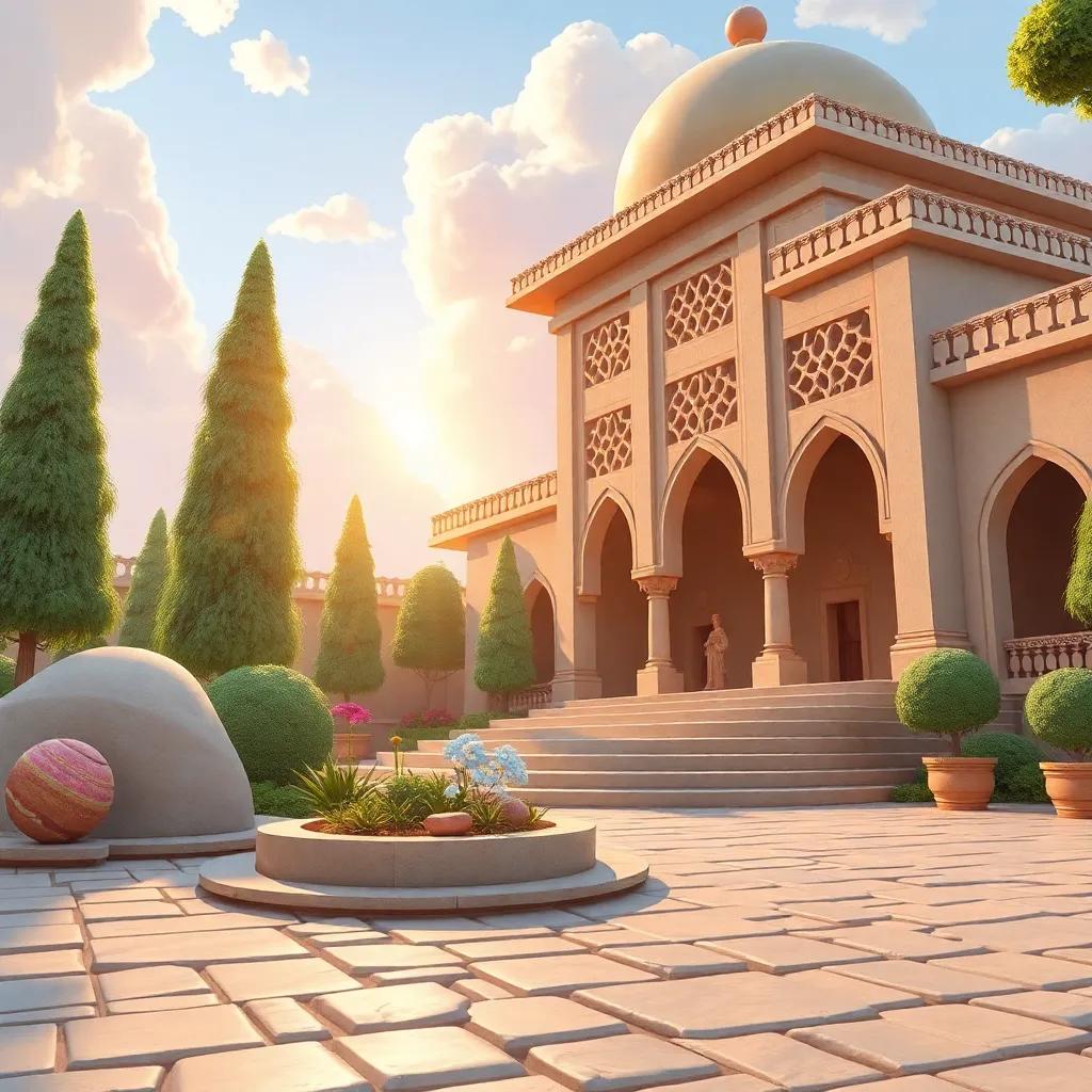 طبيب مبتسم، يرتدي معطفًا أبيض، جالسًا على مكتب بتقنيات طبية، يتحدث مع محمد، ألوان دافئة، شعور بالإيجابية والحنان
