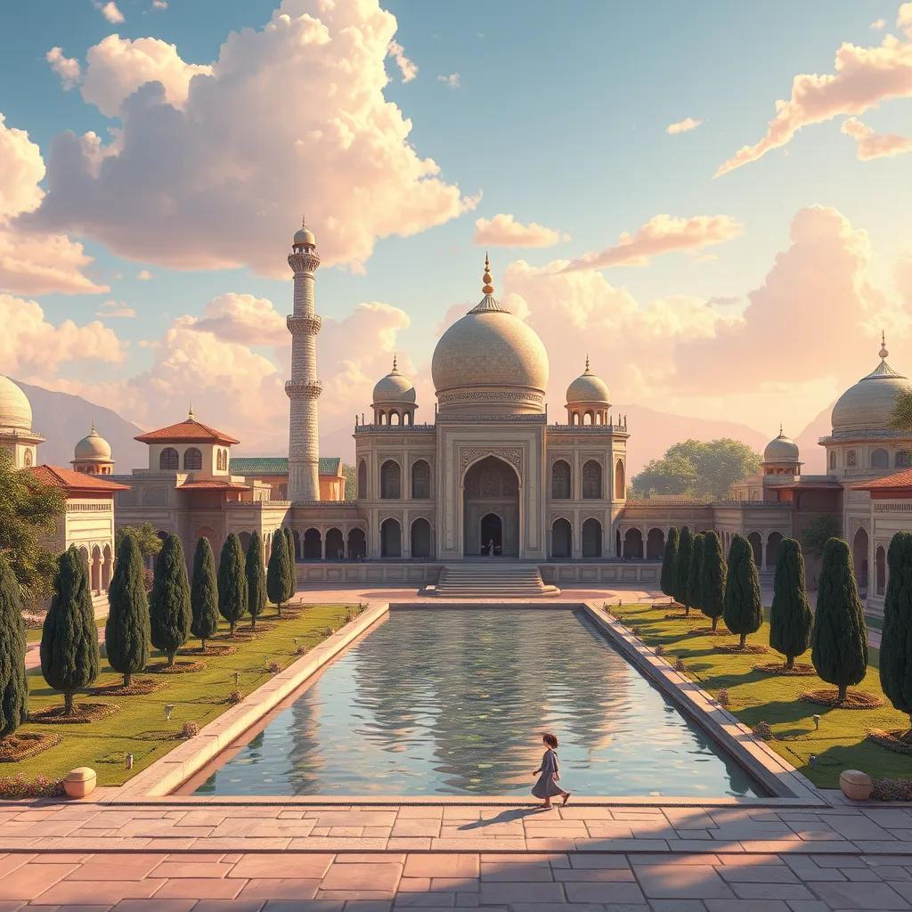 مريم أبوبكر بانجار، فتاة عربية صغيرة، تجلس في فصل دراسي مليء بالأطفال، ترفع يدها للتحدث، اللوحات معلقة على الجدران، بيئة تعليمية ملهمة، إعداد جميل، ألوان دافئة، جودة عالية