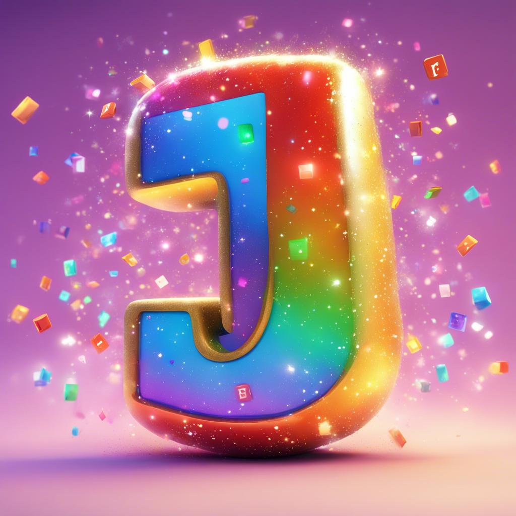 The number '1' excitedly asking the Shift key to change it into '!', with sparkles around, digital art, colorful, fun atmosphere, high quality