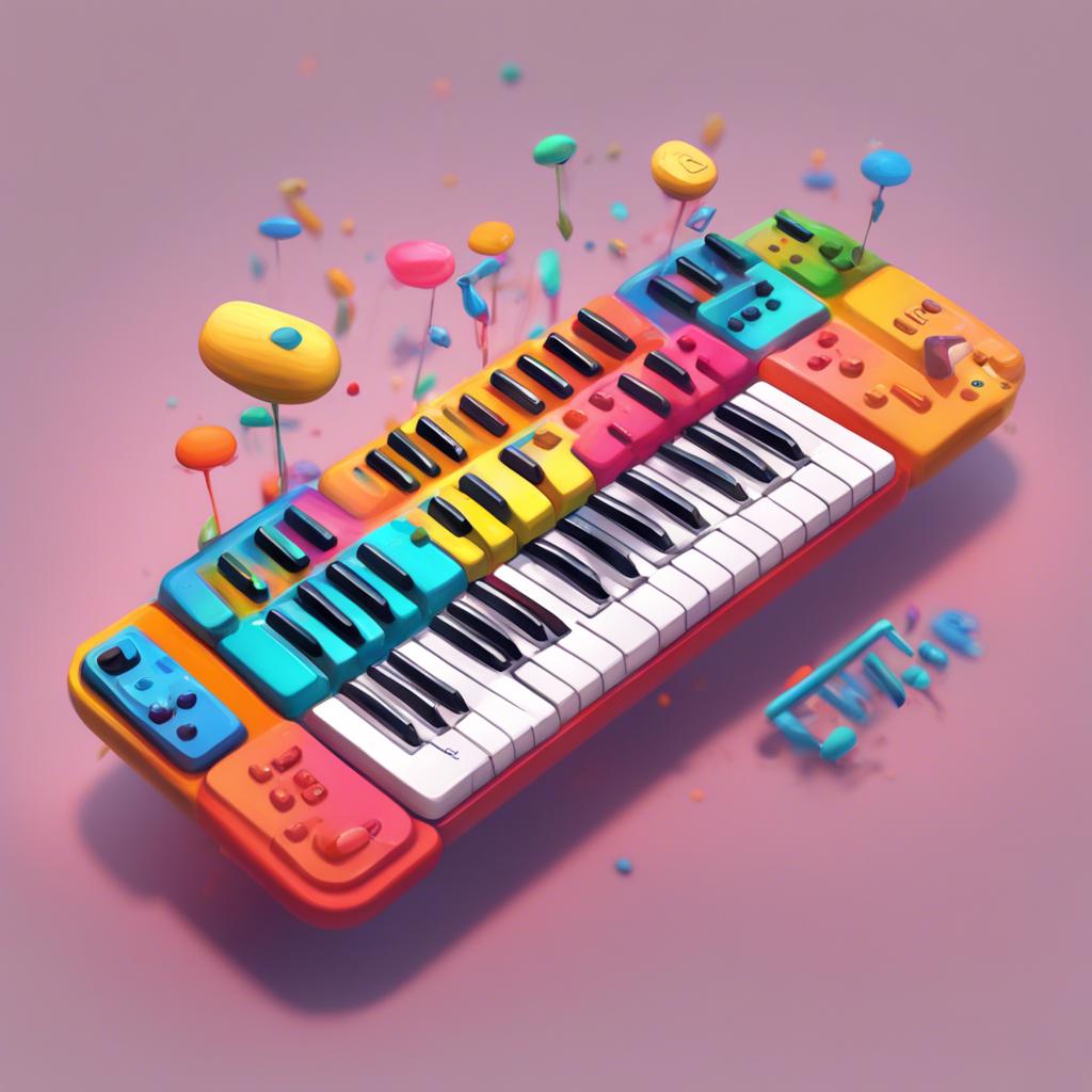 A joyful day at the keyboard, all keys having fun together under the influence of the Shift key, digital art, bright and cheerful, playful vibe, high quality