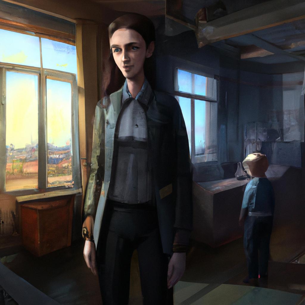 A confident and sharp-tongued woman visiting her family.