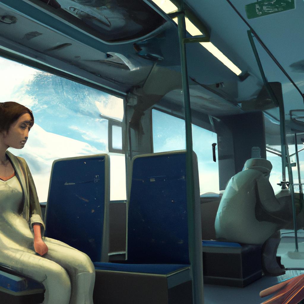 A brave woman sitting on a bus, refusing to give up her seat to a white person.