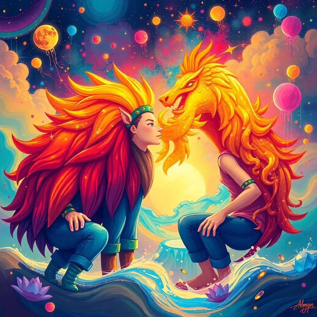 Os amigos felizes de volta ao estande da competição, exibindo suas pinturas magníficas, as obras brilhando com cores e formas, o júri emocionado, arte inspiradora, perspectiva otimista, cores alegres, qualidade incrível