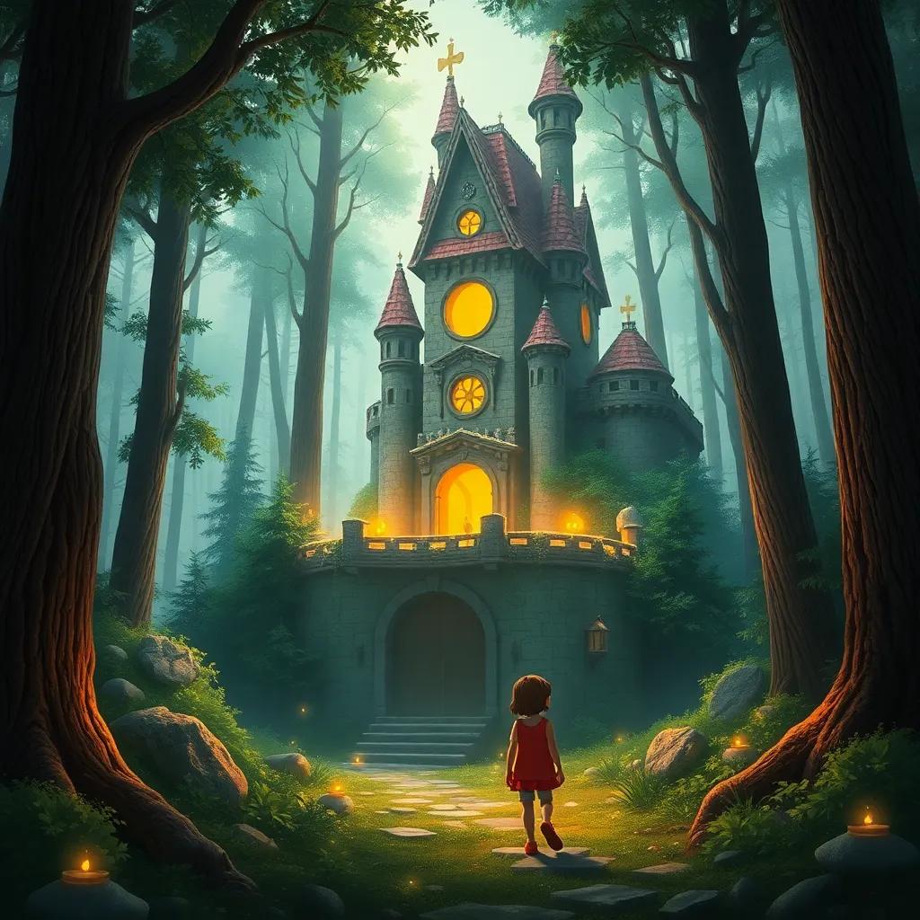 Un arco iris tocando la tierra, con Lucas y Draco corriendo hacia un cofre del tesoro lleno de dulces y juguetes, rodeados de un paisaje hermoso, ilustración mágica, vibrante, enfoque nítido, arte digital.