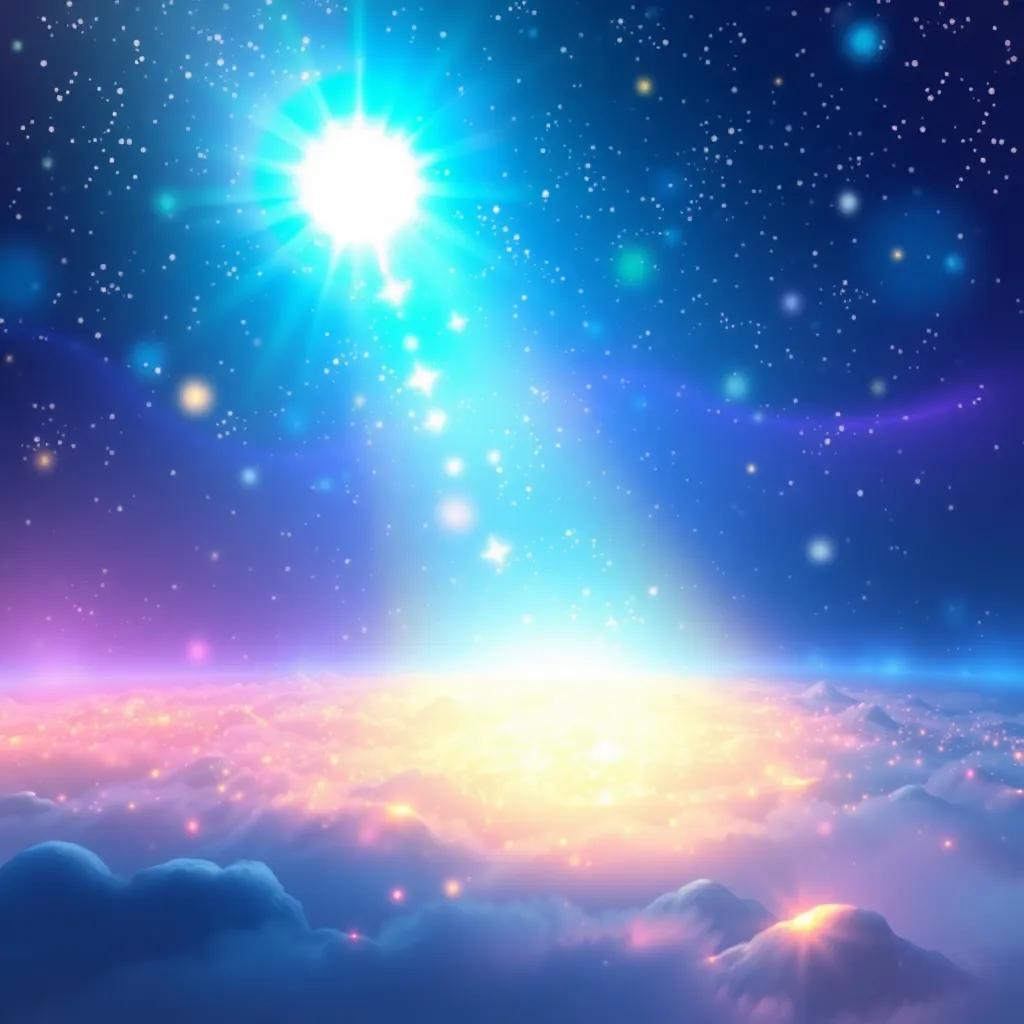 Un fondo de Solbrillante iluminado y resplandeciente, con una atmósfera mágica y esperanzadora, digital painting, vibrant colors, inviting scene, child-safe
