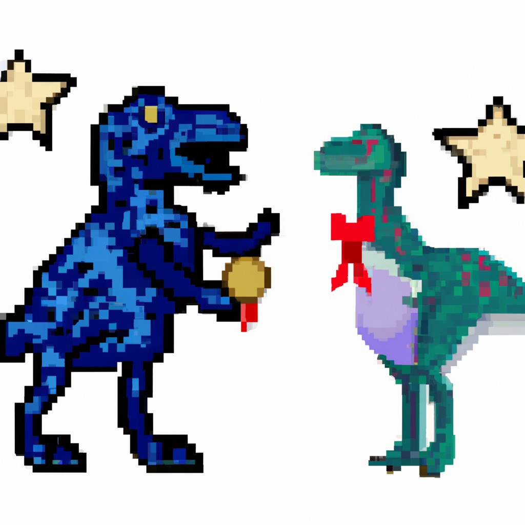 Image of Dino receiving invitations from various galaxies, adorned with awards and accolades.