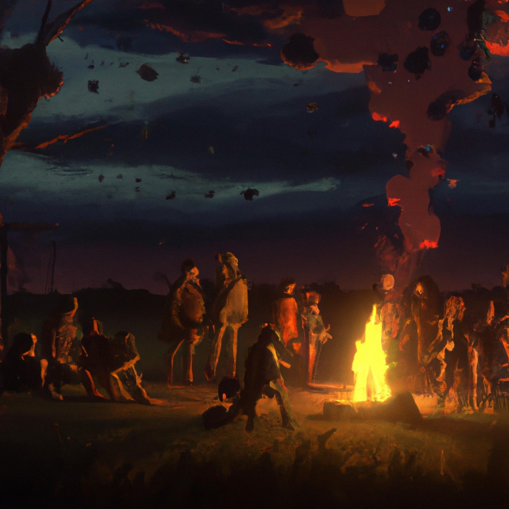 Image of A group of friends gathered around a bonfire, enjoying each other's company and creating lifelong memories.