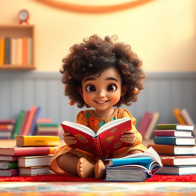 غلاف الكتاب القصة بعنوان: أحلام الطفلة المجتهدة
