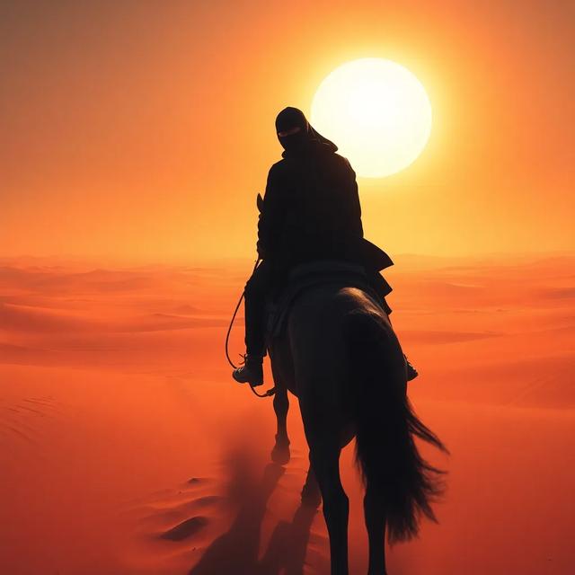 غلاف الكتاب القصة بعنوان: أسطورة المقنع في الصحراء