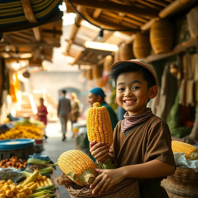 غلاف الكتاب القصة بعنوان: أصدقاء السوق في القرية القديمة