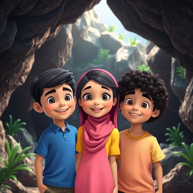 غلاف الكتاب القصة بعنوان: أصدقاء الكهف