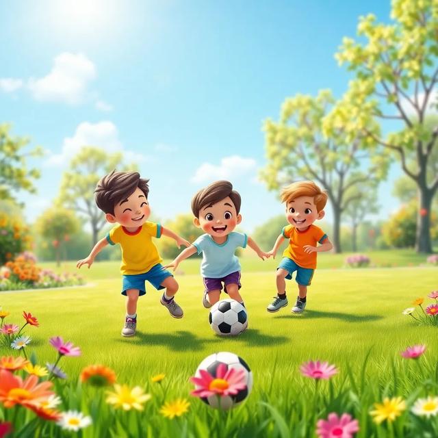 غلاف الكتاب القصة بعنوان: أطفال الحديقة