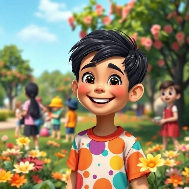 غلاف الكتاب القصة بعنوان: أمين والابتسامة في وجه الغير