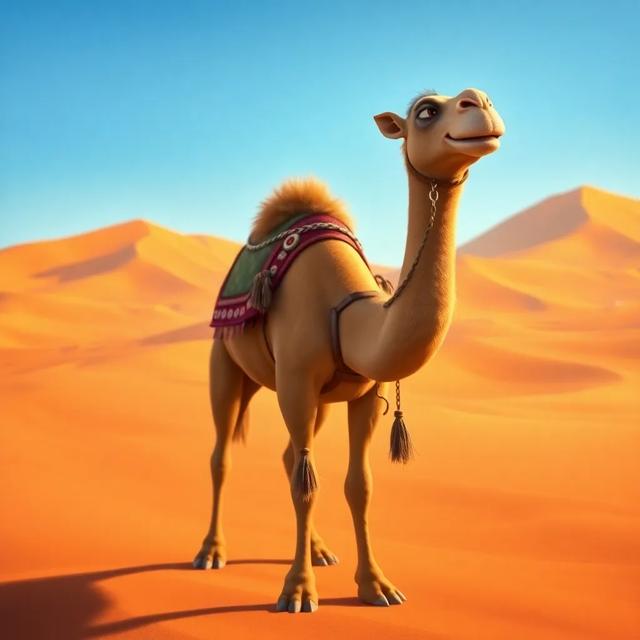 غلاف الكتاب القصة بعنوان: الجمل الشجاع
