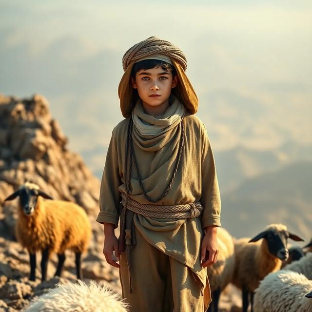 غلاف الكتاب القصة بعنوان: الراعي الشجاع والذئب الشرير