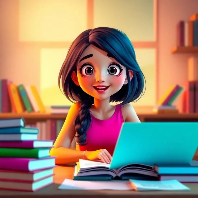 غلاف الكتاب القصة بعنوان: الطالبة المجتهدة