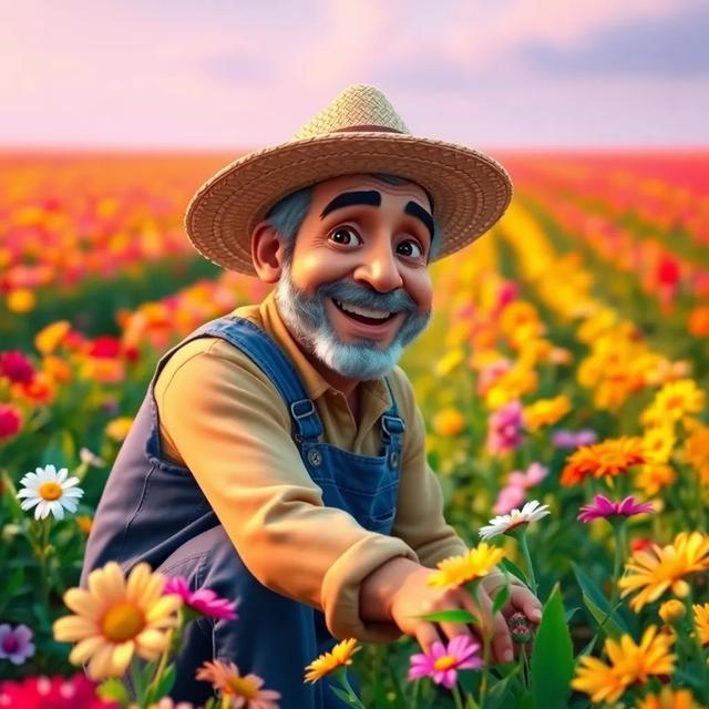غلاف الكتاب القصة بعنوان: الفلاح والصديق الحيواني