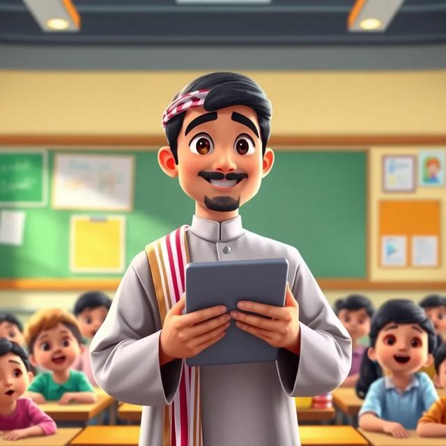 غلاف الكتاب القصة بعنوان: المعلم السعودي والمهارات الرقمية