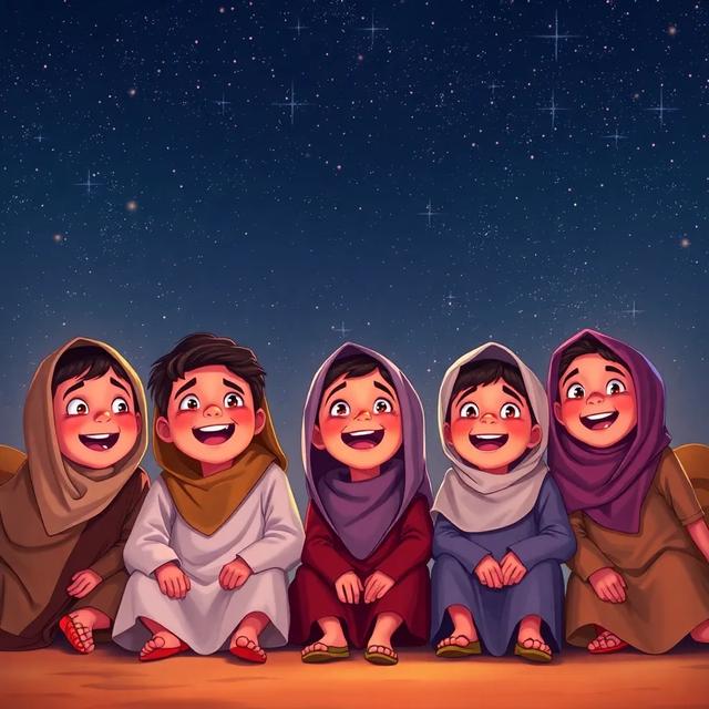 غلاف الكتاب القصة بعنوان: النجوم المباركة