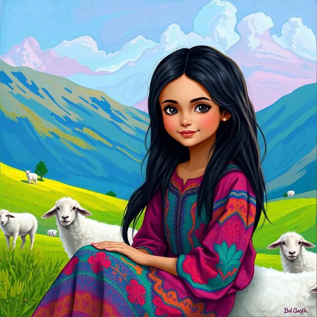 غلاف الكتاب القصة بعنوان: بنت الراعي المغامرة