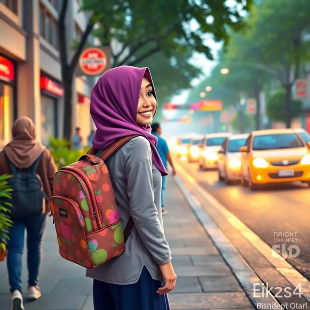غلاف الكتاب القصة بعنوان: تسنيم وصديقاتها في الطريق إلى المعهد