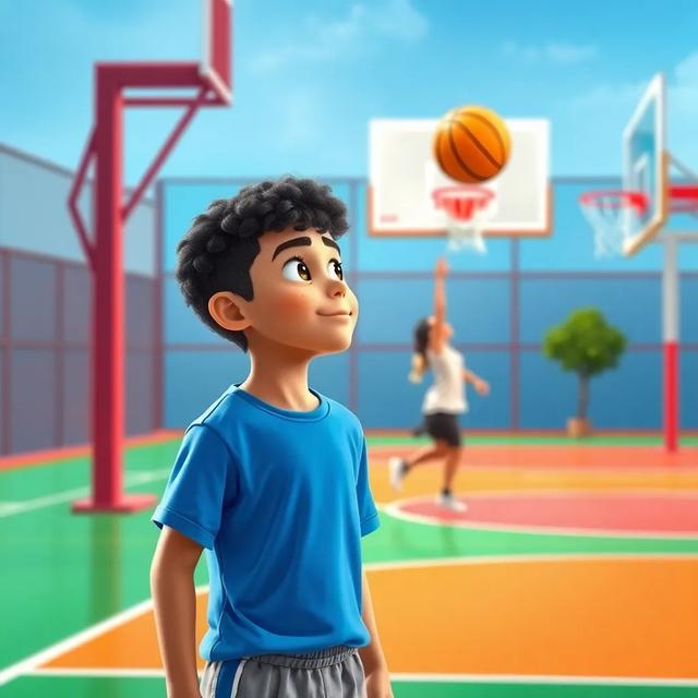 غلاف الكتاب القصة بعنوان: تعليم التصويب في كرة السلة