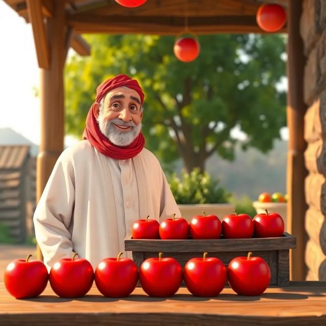 غلاف الكتاب القصة بعنوان: تفاحات عم زكي
