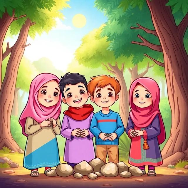 غلاف الكتاب القصة بعنوان: جمع بالعدد اربعة