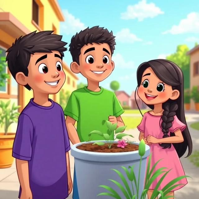 غلاف الكتاب القصة بعنوان: حديقة الأصدقاء الثلاثة