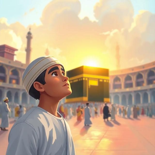 غلاف الكتاب القصة بعنوان: رحلة أحمد الروحية في مكة