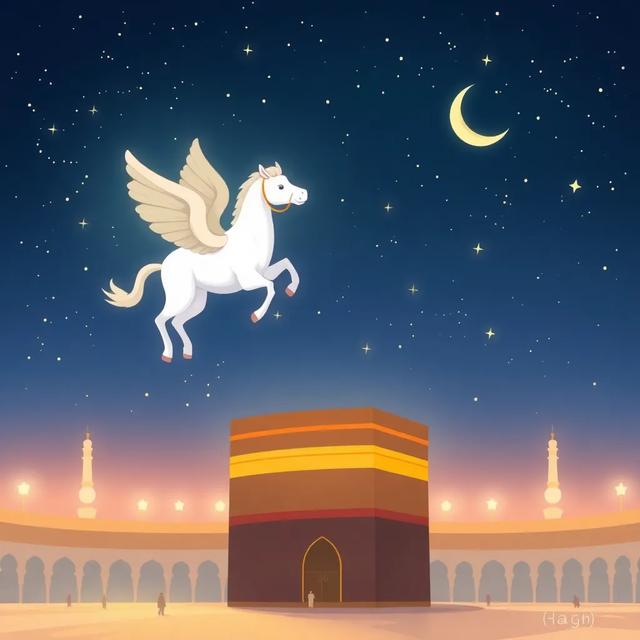 غلاف الكتاب القصة بعنوان: رحلة الإسراء والمعراج الرائعة