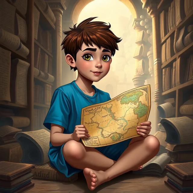 غلاف الكتاب القصة بعنوان: رحلة التمثال الضائع