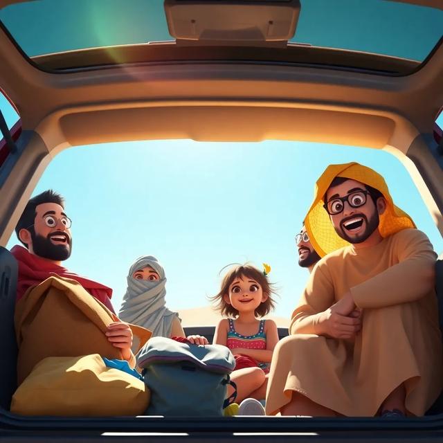 غلاف الكتاب القصة بعنوان: رحلة عائلة عمانية إلى الغابة